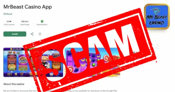 Estafa de MrBeast Casino Android App